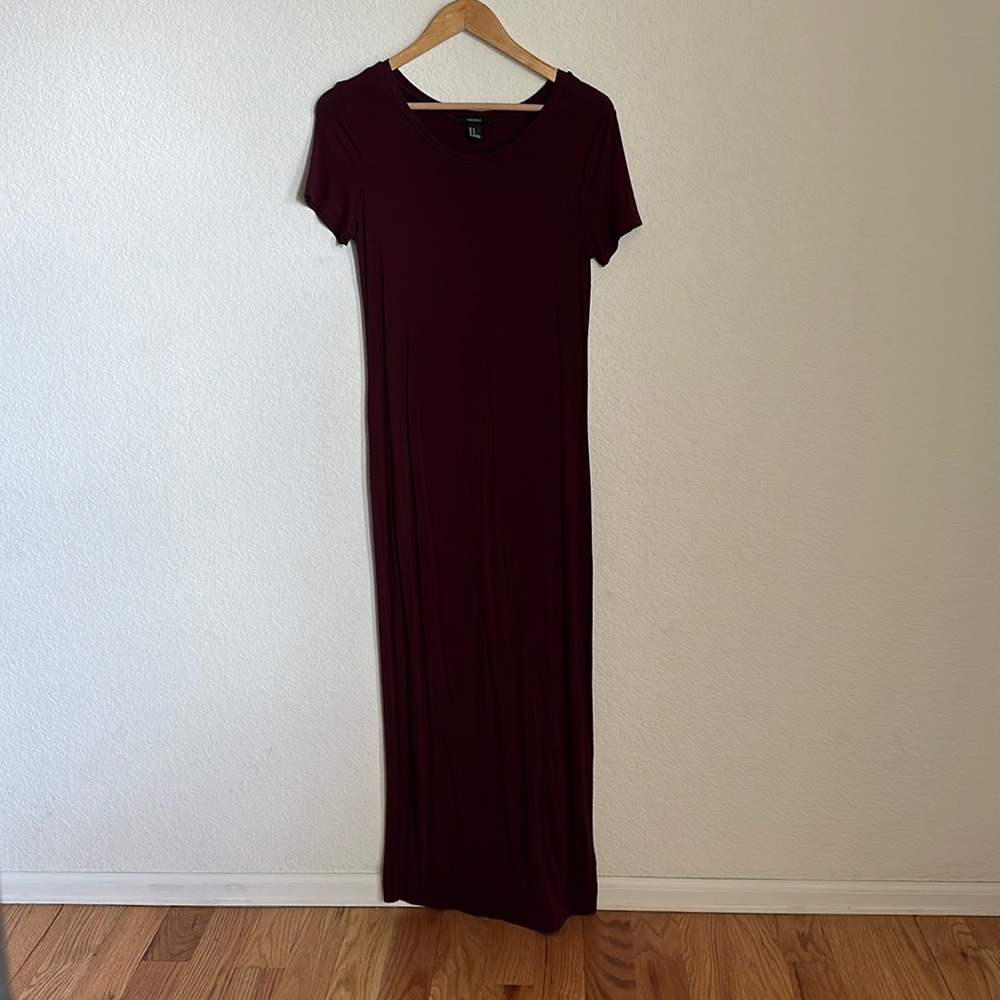 Burgundy maxi dress